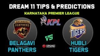 BP vs HT Dream11 Team Belagavi Panthers vs Hubli Tigers KPL 2019 Karnataka Premier League – Cricket Prediction Tips For Today’s T20 Match at Bengaluru